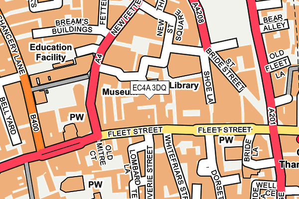 EC4A 3DQ map - OS OpenMap – Local (Ordnance Survey)