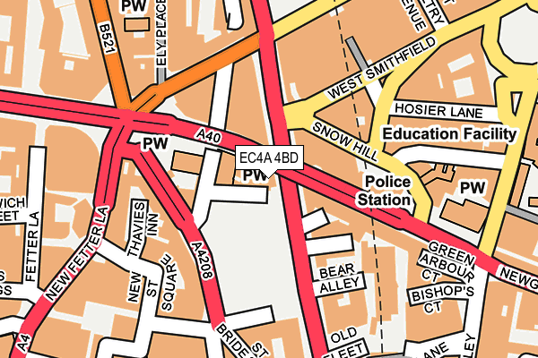 EC4A 4BD map - OS OpenMap – Local (Ordnance Survey)