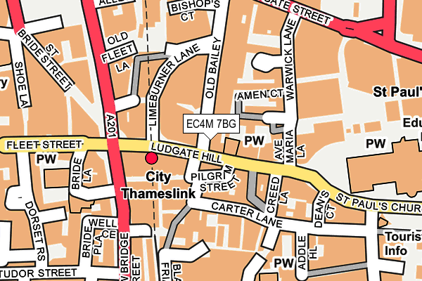 EC4M 7BG map - OS OpenMap – Local (Ordnance Survey)