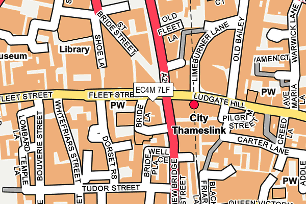 EC4M 7LF map - OS OpenMap – Local (Ordnance Survey)