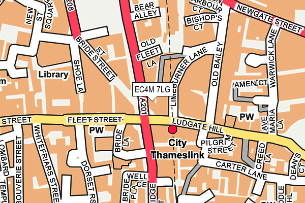 EC4M 7LG map - OS OpenMap – Local (Ordnance Survey)