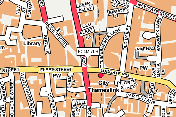 EC4M 7LH map - OS OpenMap – Local (Ordnance Survey)