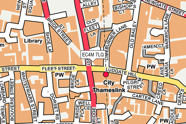 EC4M 7LQ map - OS OpenMap – Local (Ordnance Survey)