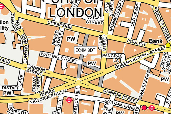 EC4M 9DT map - OS OpenMap – Local (Ordnance Survey)