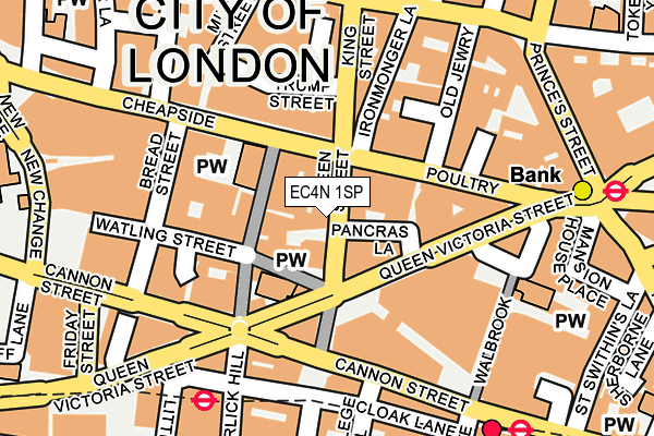 EC4N 1SP map - OS OpenMap – Local (Ordnance Survey)
