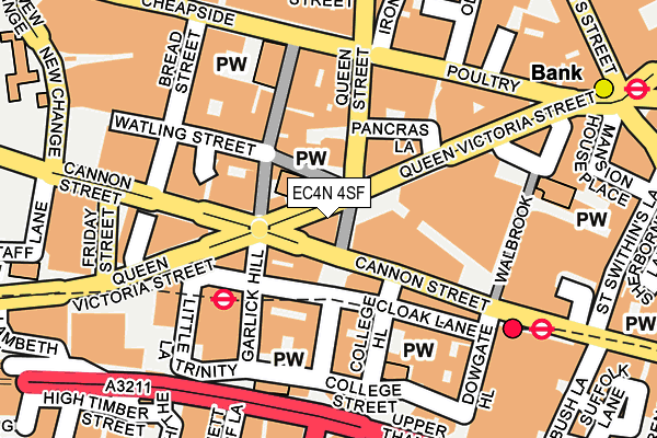 EC4N 4SF map - OS OpenMap – Local (Ordnance Survey)