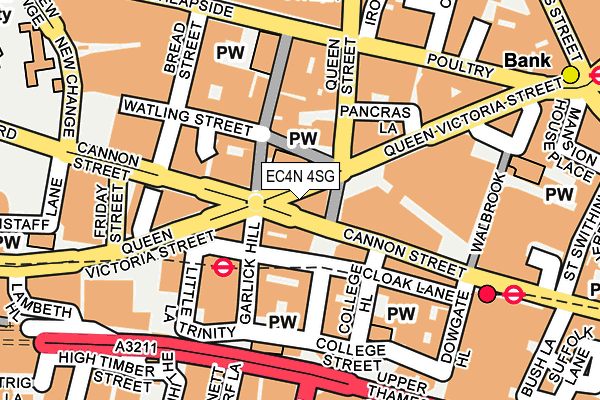 EC4N 4SG map - OS OpenMap – Local (Ordnance Survey)