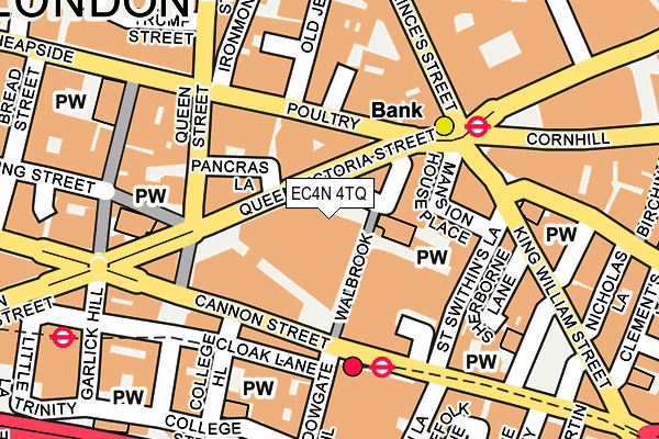 EC4N 4TQ map - OS OpenMap – Local (Ordnance Survey)