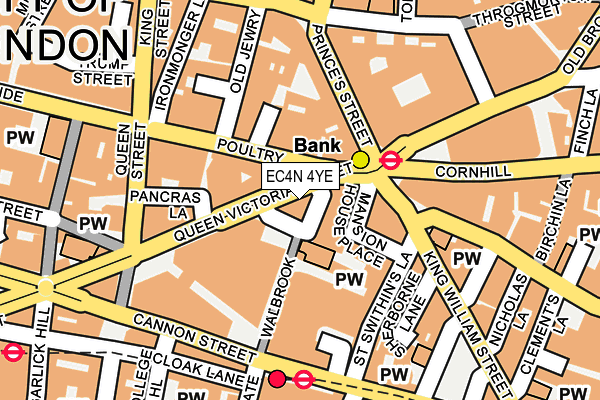 EC4N 4YE map - OS OpenMap – Local (Ordnance Survey)