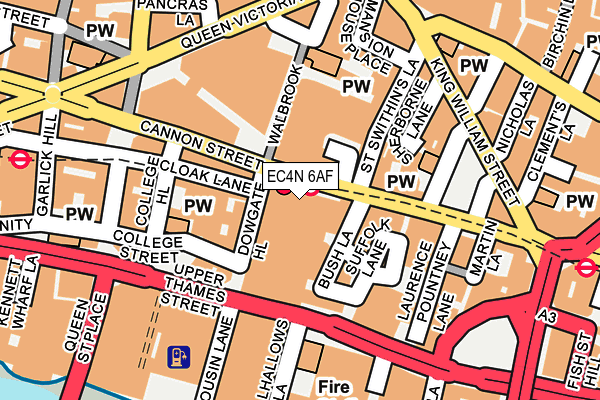 EC4N 6AF map - OS OpenMap – Local (Ordnance Survey)