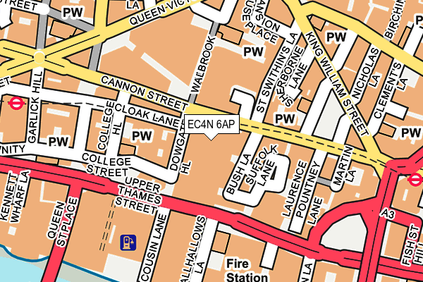 EC4N 6AP map - OS OpenMap – Local (Ordnance Survey)