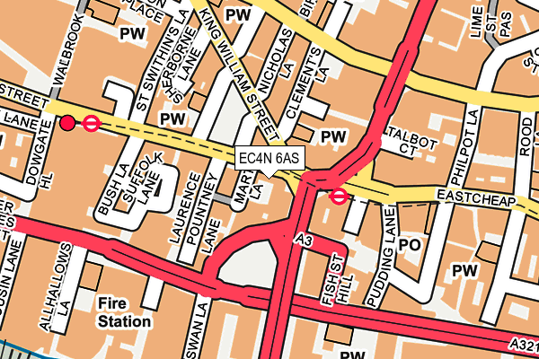 EC4N 6AS map - OS OpenMap – Local (Ordnance Survey)