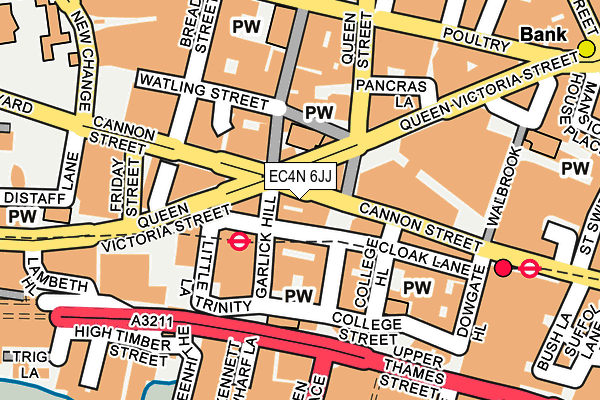 EC4N 6JJ map - OS OpenMap – Local (Ordnance Survey)