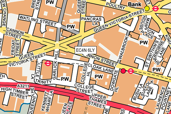 EC4N 6LY map - OS OpenMap – Local (Ordnance Survey)