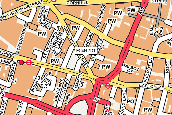 EC4N 7DT map - OS OpenMap – Local (Ordnance Survey)
