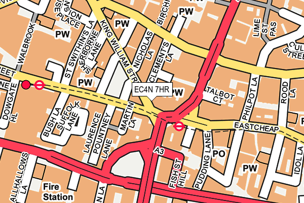 EC4N 7HR map - OS OpenMap – Local (Ordnance Survey)