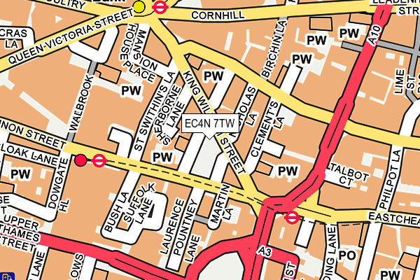 EC4N 7TW map - OS OpenMap – Local (Ordnance Survey)