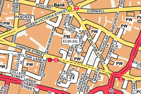 EC4N 8AL map - OS OpenMap – Local (Ordnance Survey)