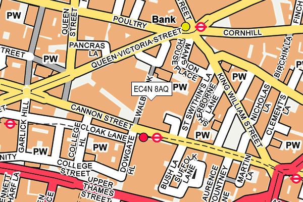 EC4N 8AQ map - OS OpenMap – Local (Ordnance Survey)