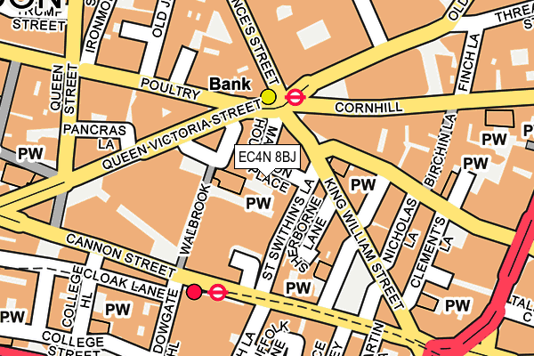EC4N 8BJ map - OS OpenMap – Local (Ordnance Survey)
