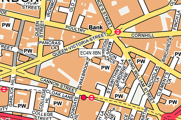 EC4N 8BN map - OS OpenMap – Local (Ordnance Survey)