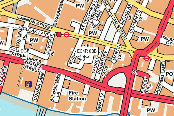 EC4R 0BB map - OS OpenMap – Local (Ordnance Survey)
