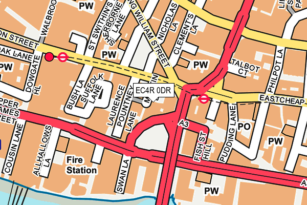 EC4R 0DR map - OS OpenMap – Local (Ordnance Survey)