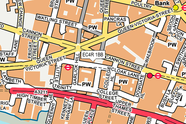 EC4R 1BB map - OS OpenMap – Local (Ordnance Survey)