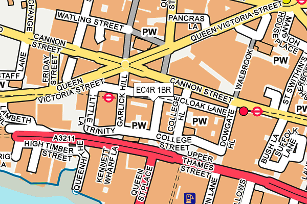 EC4R 1BR map - OS OpenMap – Local (Ordnance Survey)