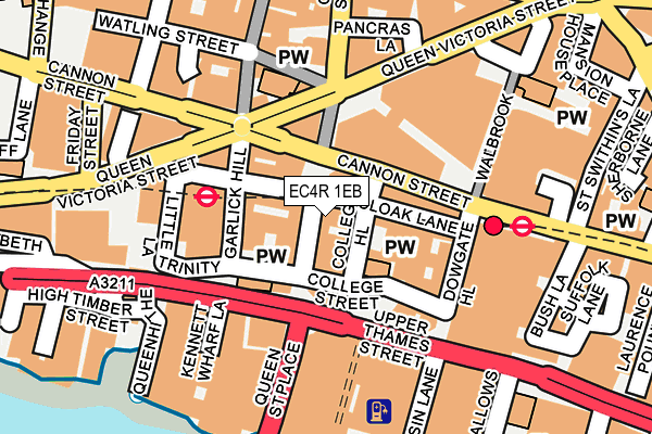 EC4R 1EB map - OS OpenMap – Local (Ordnance Survey)