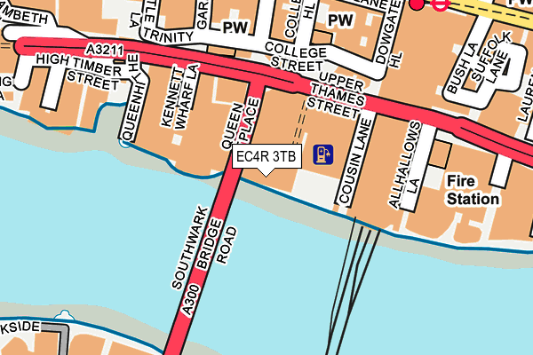 EC4R 3TB map - OS OpenMap – Local (Ordnance Survey)