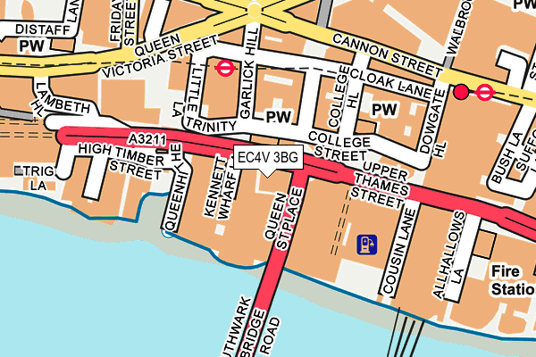 EC4V 3BG map - OS OpenMap – Local (Ordnance Survey)