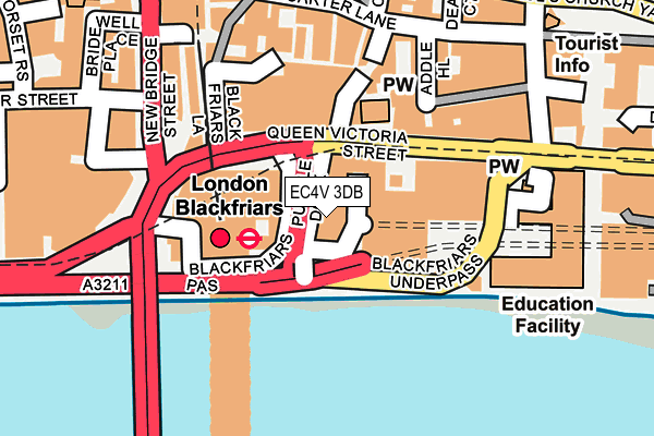 EC4V 3DB map - OS OpenMap – Local (Ordnance Survey)