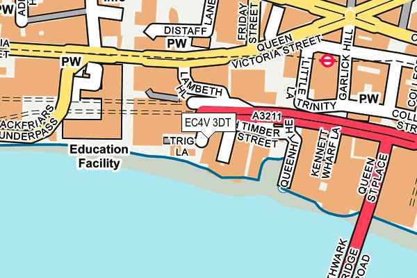 EC4V 3DT map - OS OpenMap – Local (Ordnance Survey)