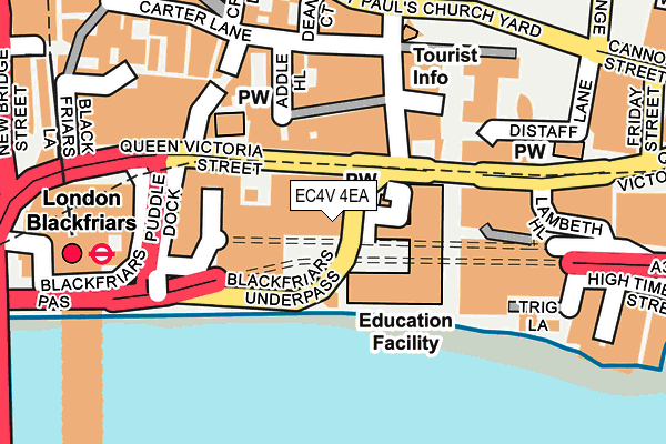 EC4V 4EA map - OS OpenMap – Local (Ordnance Survey)