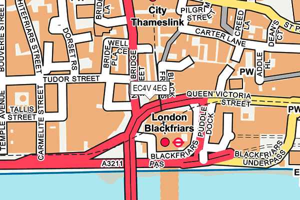 EC4V 4EG map - OS OpenMap – Local (Ordnance Survey)
