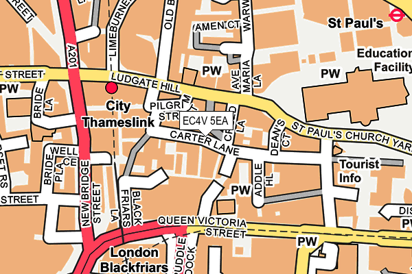 EC4V 5EA map - OS OpenMap – Local (Ordnance Survey)