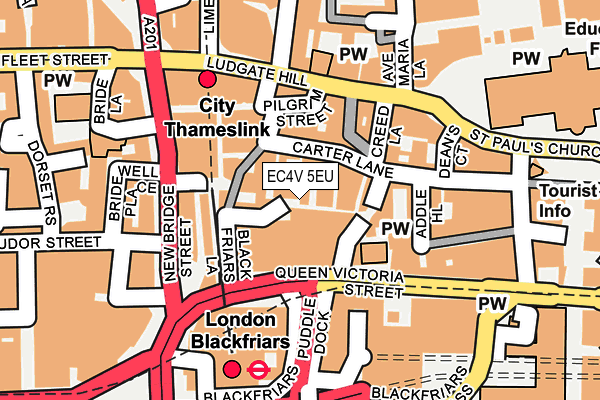 EC4V 5EU map - OS OpenMap – Local (Ordnance Survey)