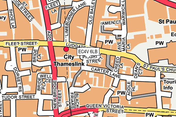 EC4V 6LB map - OS OpenMap – Local (Ordnance Survey)