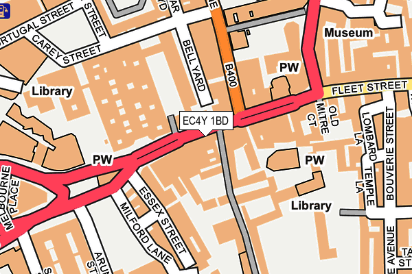 EC4Y 1BD map - OS OpenMap – Local (Ordnance Survey)