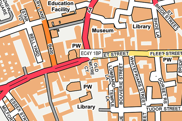 EC4Y 1BP map - OS OpenMap – Local (Ordnance Survey)