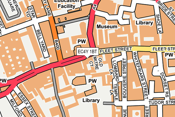 EC4Y 1BT map - OS OpenMap – Local (Ordnance Survey)