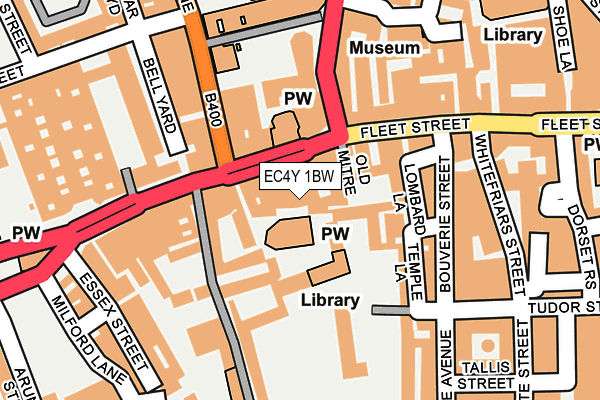 EC4Y 1BW map - OS OpenMap – Local (Ordnance Survey)