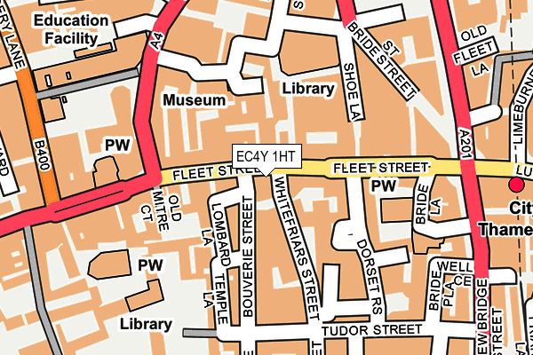 EC4Y 1HT map - OS OpenMap – Local (Ordnance Survey)