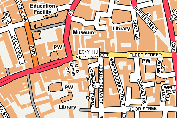 EC4Y 1JU map - OS OpenMap – Local (Ordnance Survey)