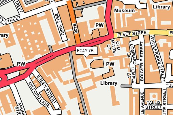 EC4Y 7BL map - OS OpenMap – Local (Ordnance Survey)