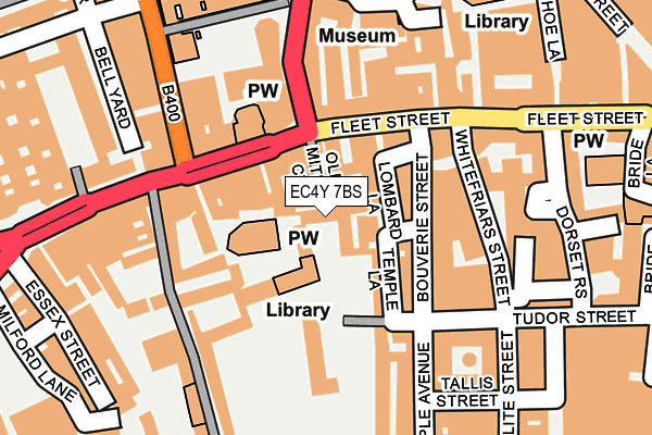 EC4Y 7BS map - OS OpenMap – Local (Ordnance Survey)