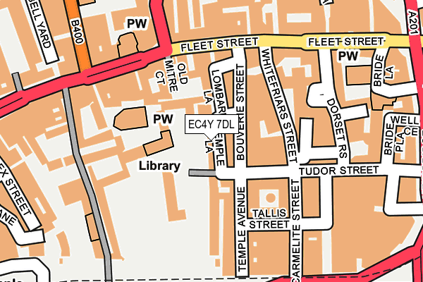 EC4Y 7DL map - OS OpenMap – Local (Ordnance Survey)