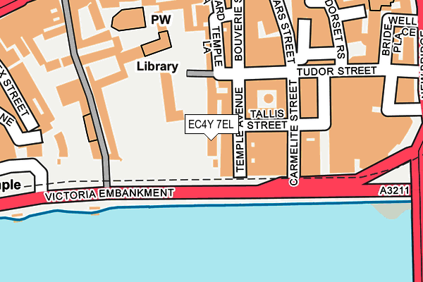 EC4Y 7EL map - OS OpenMap – Local (Ordnance Survey)