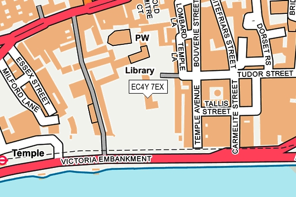 EC4Y 7EX map - OS OpenMap – Local (Ordnance Survey)